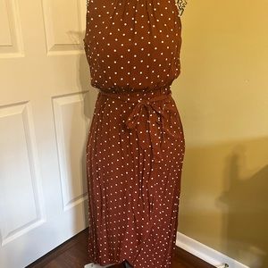 Polka dot maxi dress